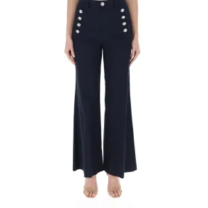 Pantalone Vicolo-Jeans GIUDITH bootcut bottoni dorati - nero