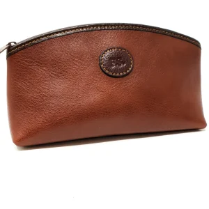 TROUSSE PORTA MAKE UP IN CUOIO