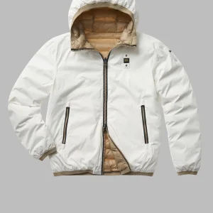 Blauer Giubbino Reversibile Bianco/Beige