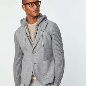 Giacca IVAN LBM in jersey grigio