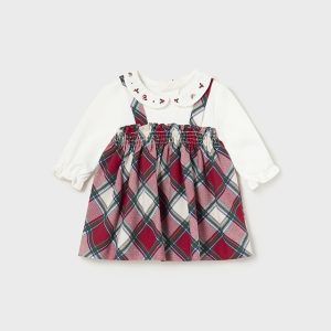 Salopette gonna quadri Neonata – Mayoral New Born