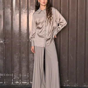 Pantalone ampio a vita alta Kaos