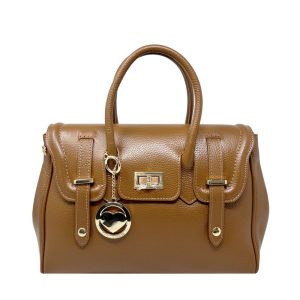 Borsa a Mano da Donna completamente realizzata in morbida pelle italiana – 34x23x13 cm – 8092