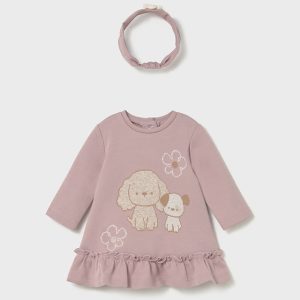 Abito manica lunga con fascia capelli Neonata – Mayoral New Born