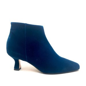 Anna F. art.9766 stivaletto velluto petrolio