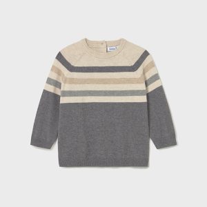 Maglioncino girocollo manica lunga righe Neonato – Mayoral