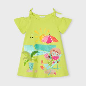 Abito bretelline manica caduta Bambina – Mayoral