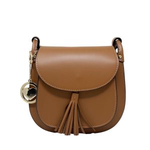 Borsa da Donna a Tracolla in Vera Pelle. Made in Italy. 23x21x7 Cm – AD001.
