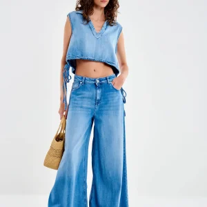 Pantalone Jeans Lucy Gamba Ampia
