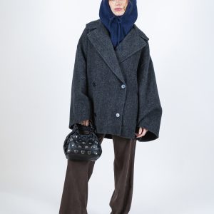 Cappotto corto spinato