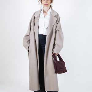 Cappotto lungo poudre