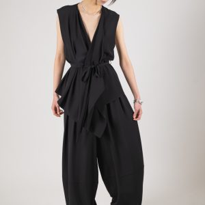 Pantalone balloon nero