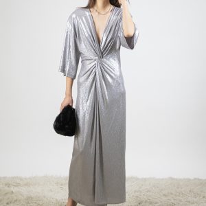 Abito laminato argento