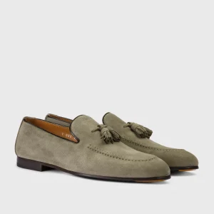 DOUCAL'S Mocassino in pelle scamosciata con nappe