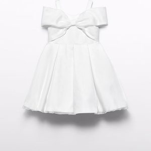 Abito cerimonia spalla stretta fiocco Ragazza – Abel & Lula