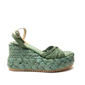 Emanuèlle Vee art. 421M-410-15 ATE zeppa rafia pelle menta