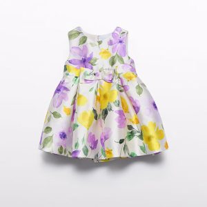 Abito cerimonia spalla larga fantasia Neonata – Abel & Lula