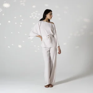 blusa manica kimono con pantaloni hanita