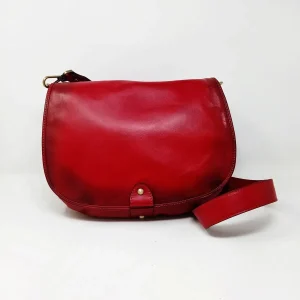 BORSA TRACOLLA CON PATTINA Rosso (3 scomparti)