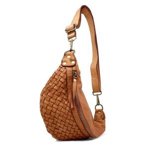 Marsupio Unisex in Pelle Morbida Stile Vintage indossabile a Tracolla – K036