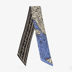 Lavalliere Mappemonde noir