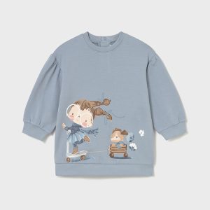 Abito manica lunga in felpa Neonata – Mayoral