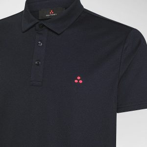 Polo Mezzola 02 in piqué di cotone stretch