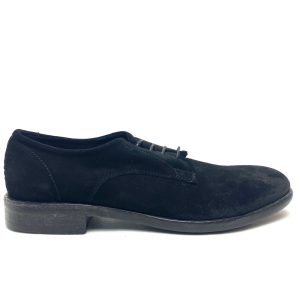 Pawelk’s art. 25102 scarpa allacciata camoscio old black