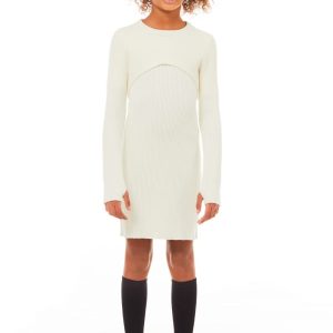 Abito manica lunga costina con cardigan Ragazza – Liu Jo