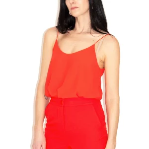 Top georgette orange