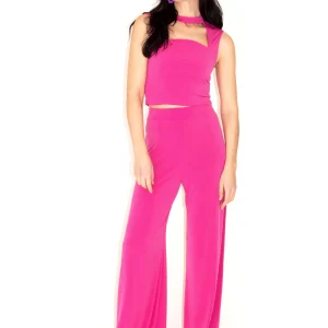 Pantalone palazzo fuxia