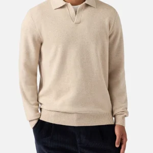 MC2 Saint Barth KNIT LONG SLEEVE POLO COVENT MERINO