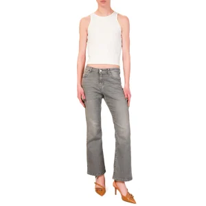 Pantalone Jeans GISELE flare fit cropped leg  – ViCOLO