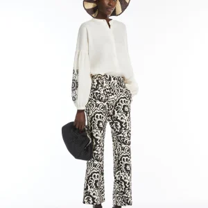 Pantalone Cadmio in tela stampata Max Mara Weekend