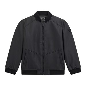 Giubbino ecopelle zip Ragazzo – Guess