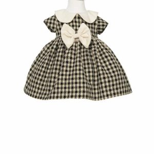 Abito mezza manica pied de poule Neonata – Marlu’