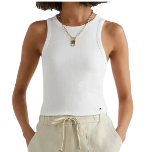 Tommy Hilfiger Canotta Slim Fit a Coste WW0WW38635YCF