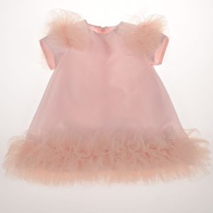Abito mezza manica tulle Neonata – Barcellino