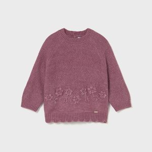 Maglione girocollo manica lunga traforato Neonata – Mayoral