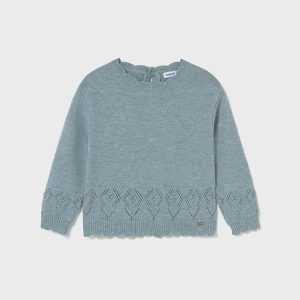 Maglioncino girocollo manica lunga traforato Neonata – Mayoral