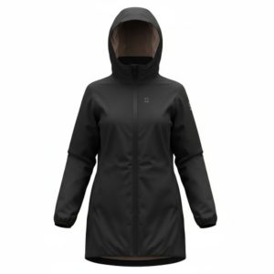 Giubbino lungo pelliccetta interna zip e cappuccio Ragazza – Suns