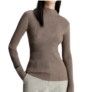 Calvin Klein Maglione con Cut-Out a Costine Slim K20K205995