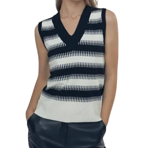 Lola Casademunt Top in Maglia Bicolore 12461024