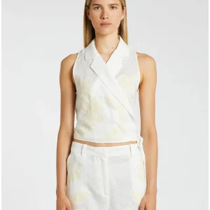 Top Gilet Marella Con Ricamo