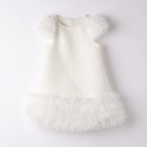 Abito cerimonia mezza manica tulle Bambina – Sarabanda