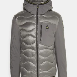 blauer Giubbino Imbottito Piuma/Ovatta Grigio
