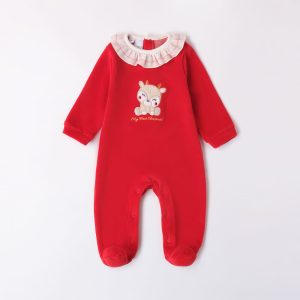 “Tutina intera con piedini “”NATALE”” Neonata” – Ido