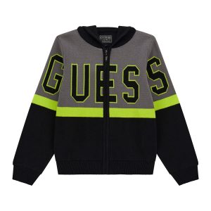 Cardigan zip e cappucio Ragazzo – Guess