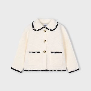 Cardigan bottoni bouclet tasche Bambina – Mayoral