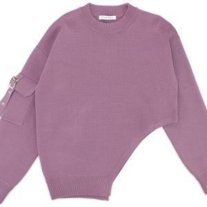 Maglioncino girocollo manica lunga spacco  Ragazza – To be Too